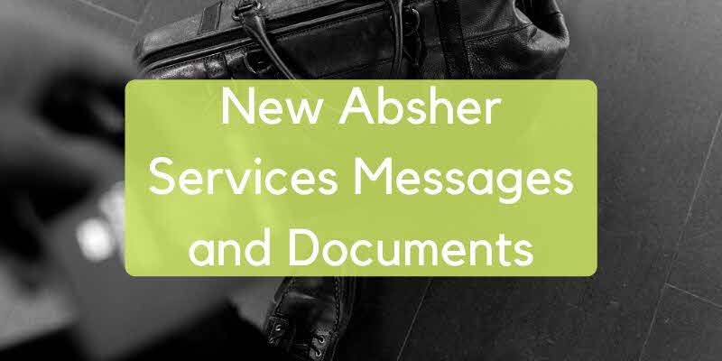 New Absher Services Messages and Documents