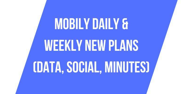 Mobily Daily Weekly New Plans (Data, Social, Minutes)