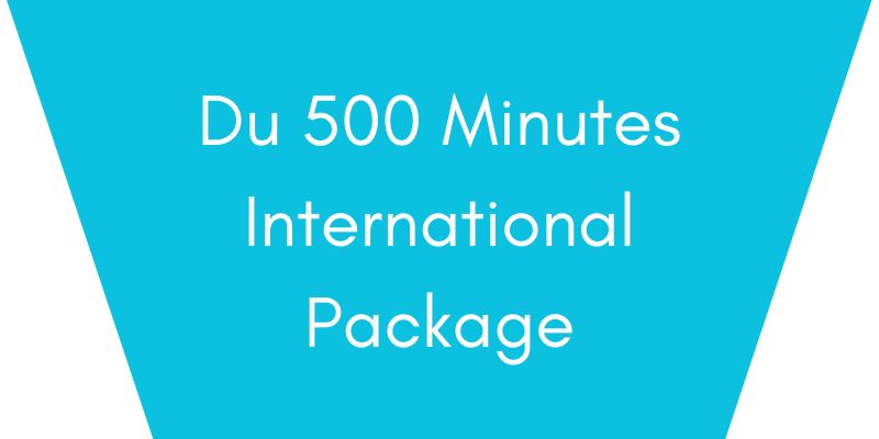 Du 500 Minutes for India, Pakistan, Nepal, Egypt and Afghanistan