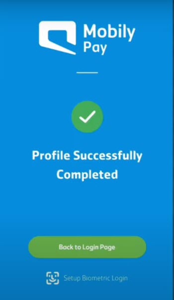 5 - Your Mobily Pay Account is Created Successfully
