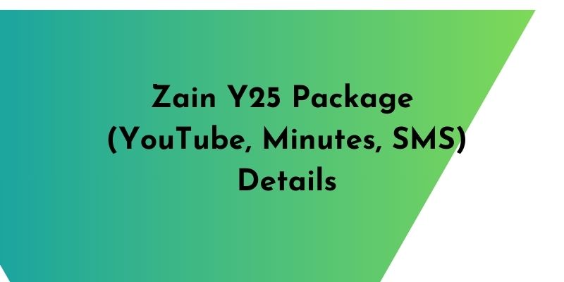 Zain Y25 Package YouTube, Minutes, SMS Details