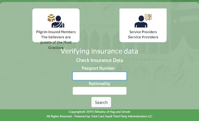 Check Umrah Visa Insurance Validity Online