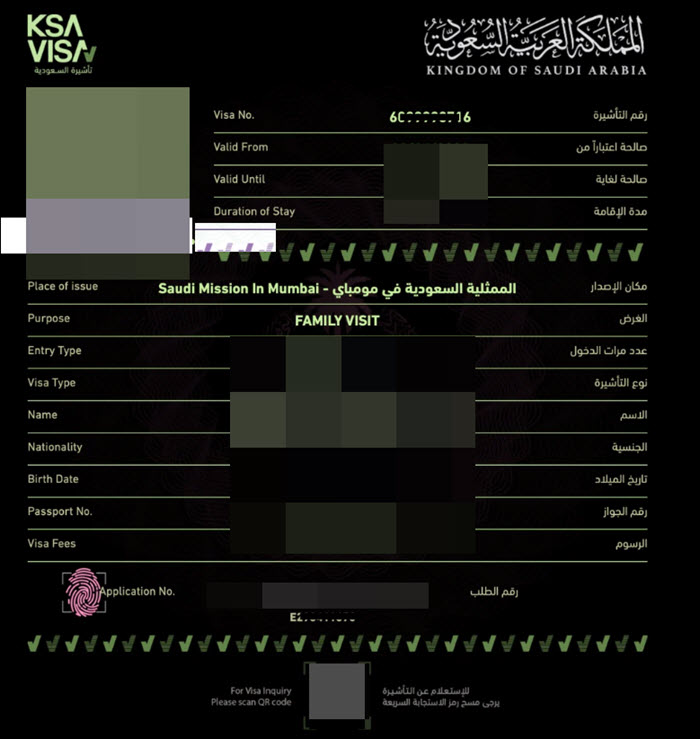Your Visa Status on KSA Visa Portal